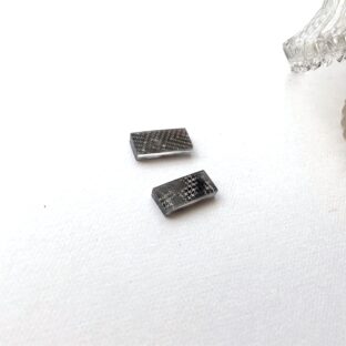 非公開: 泥大島＊ピアス/イヤリング(長方形固定)