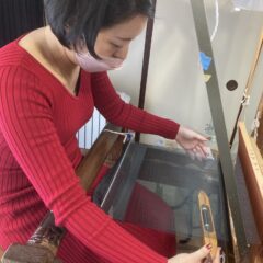 大島紬機織り体験記②